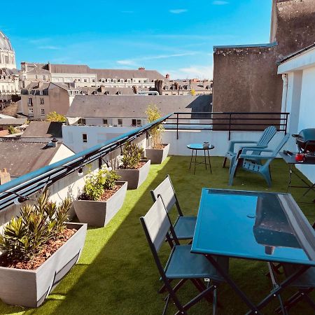 Grand Studio, Belle Terrasse Avec Vue Nantes Exteriör bild