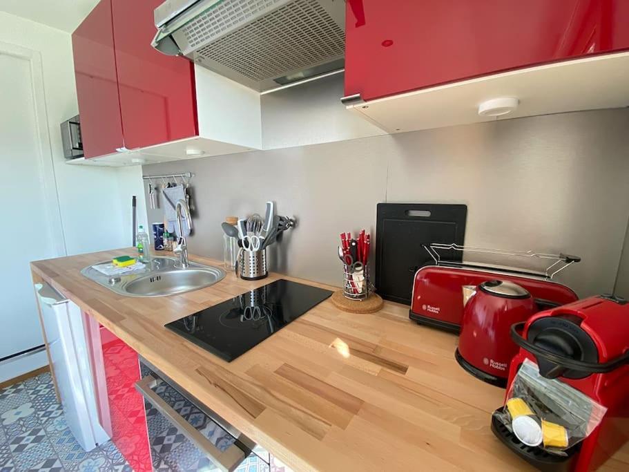 Grand Studio, Belle Terrasse Avec Vue Nantes Exteriör bild