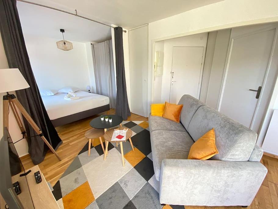 Grand Studio, Belle Terrasse Avec Vue Nantes Exteriör bild