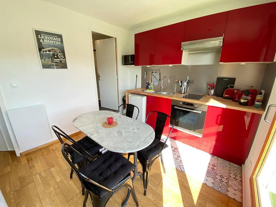 Grand Studio, Belle Terrasse Avec Vue Nantes Exteriör bild